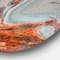 Designart - Beautiful Lake Superior Agate' Disc Abstract Metal Circle Wall Art